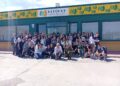 Los alumnos del IES ‘José Luis López Aranguren’ de Ávila conocen en Navas de Oro los modelos tradicionales de resinado / E.A.