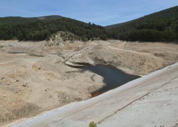 Situación de la presa de 'El Tejo' a fecha del 25 de mayo de 2026 / RR.SS. AYTO. EL ESPINAR