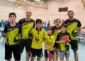 La delegación del club segoviano durante los Campeonatos de Castilla y León en Palencia./SEGHOS