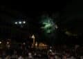 Una verbena en la plaza Mayor durante las fiestas de Segovia del año 2022./ E.A.