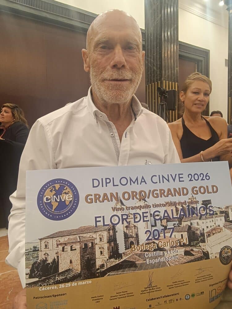 Reconocimiento al vino ‘Flor de Calaínos’ en los Premios CINVE / MIGUEL LÓPEZ