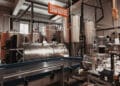 Interior de la cervecera segoviana San Frutos, puesta en marcha en el año 2013 por los hermanos Adrián y Mateo Sanz. / CERVEZA SAN FRUTOS