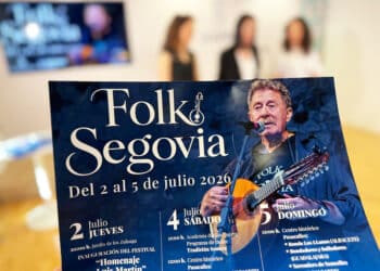 Presentación de cartel de Folk Segovia, que homanajea a Luis Martín. / AYUNTAMIENTO DE SEGOVIA